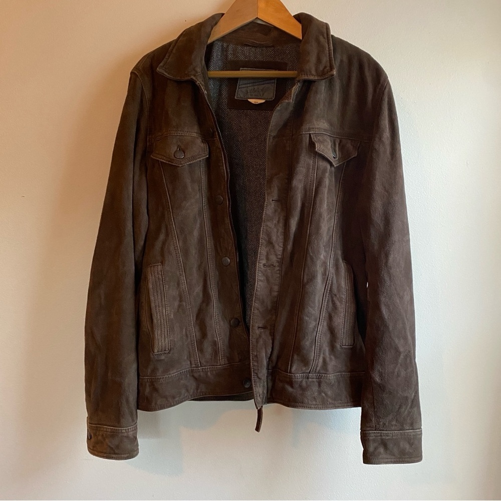 Gilded Age Wilde Suede Jacket in Espresso Brown Suede